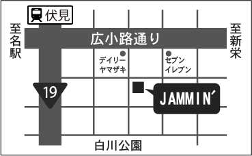 JAMMIN'地図