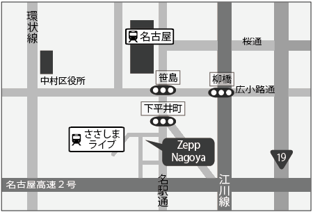 Zepp Nagoya地図